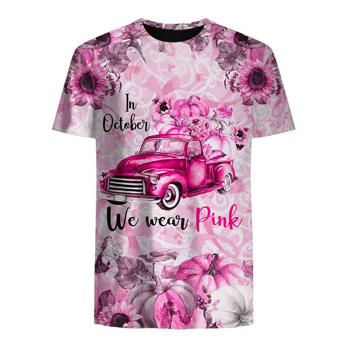 In October We Wear Pink – Breast Cancer Awareness 3D All Over Print