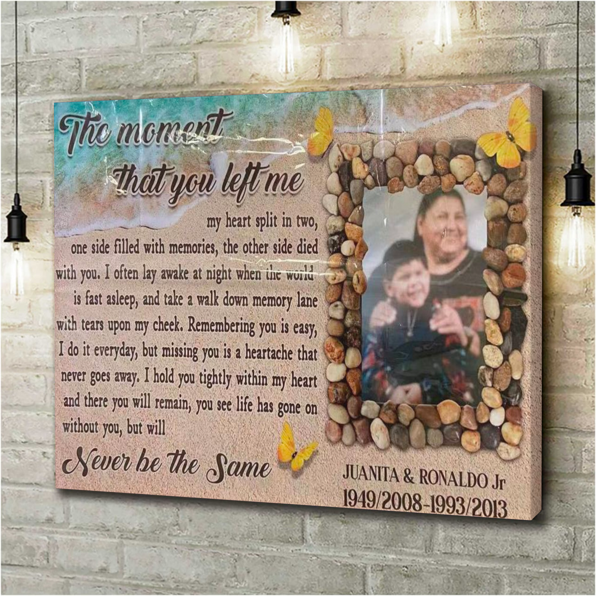 The Moment That You left me, Never be the Same, Canvas Prints